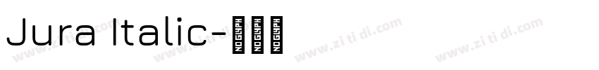 Jura Italic字体转换